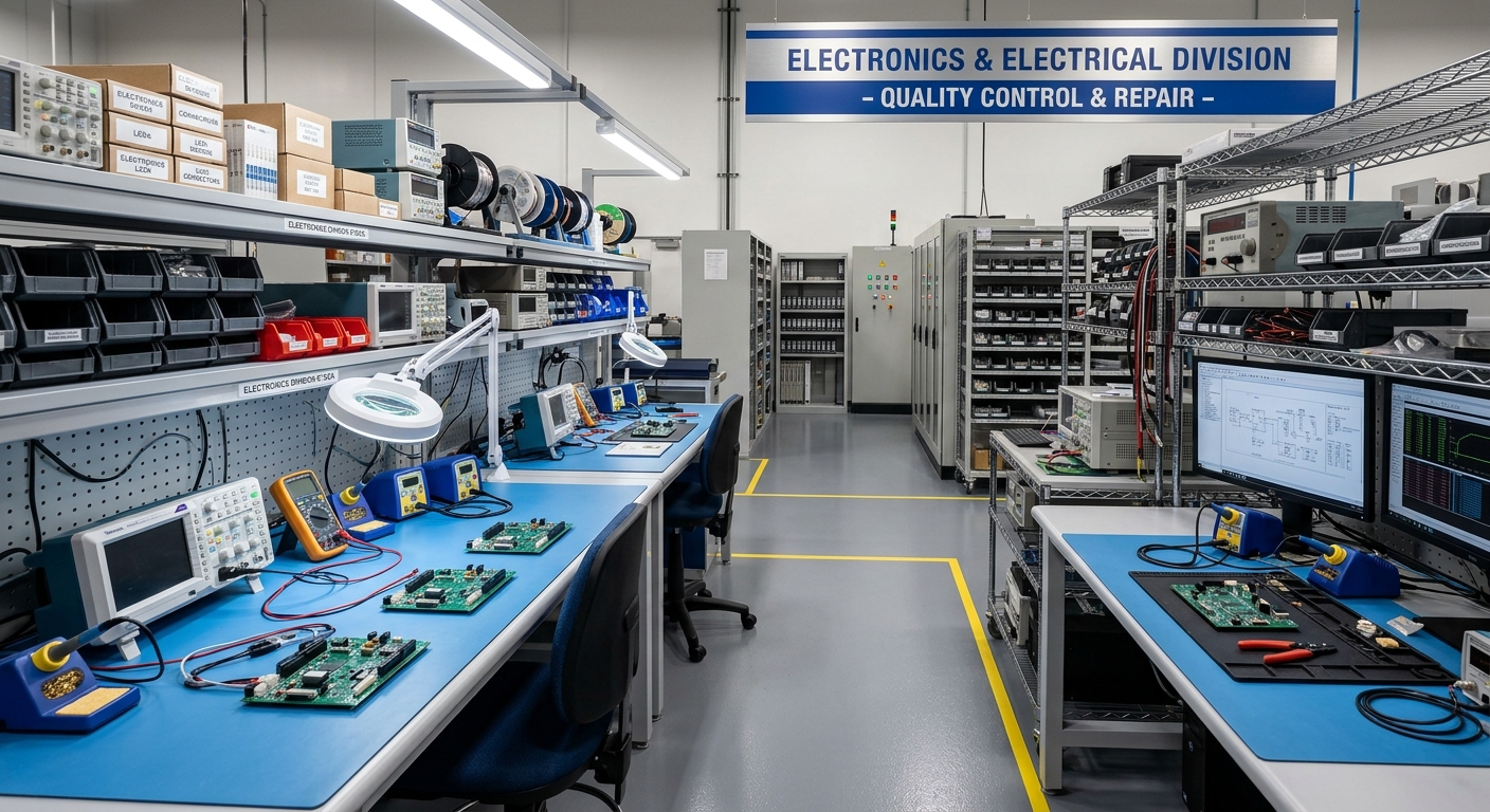 Electronics & Electrical Division Quality Control & Repair Facility