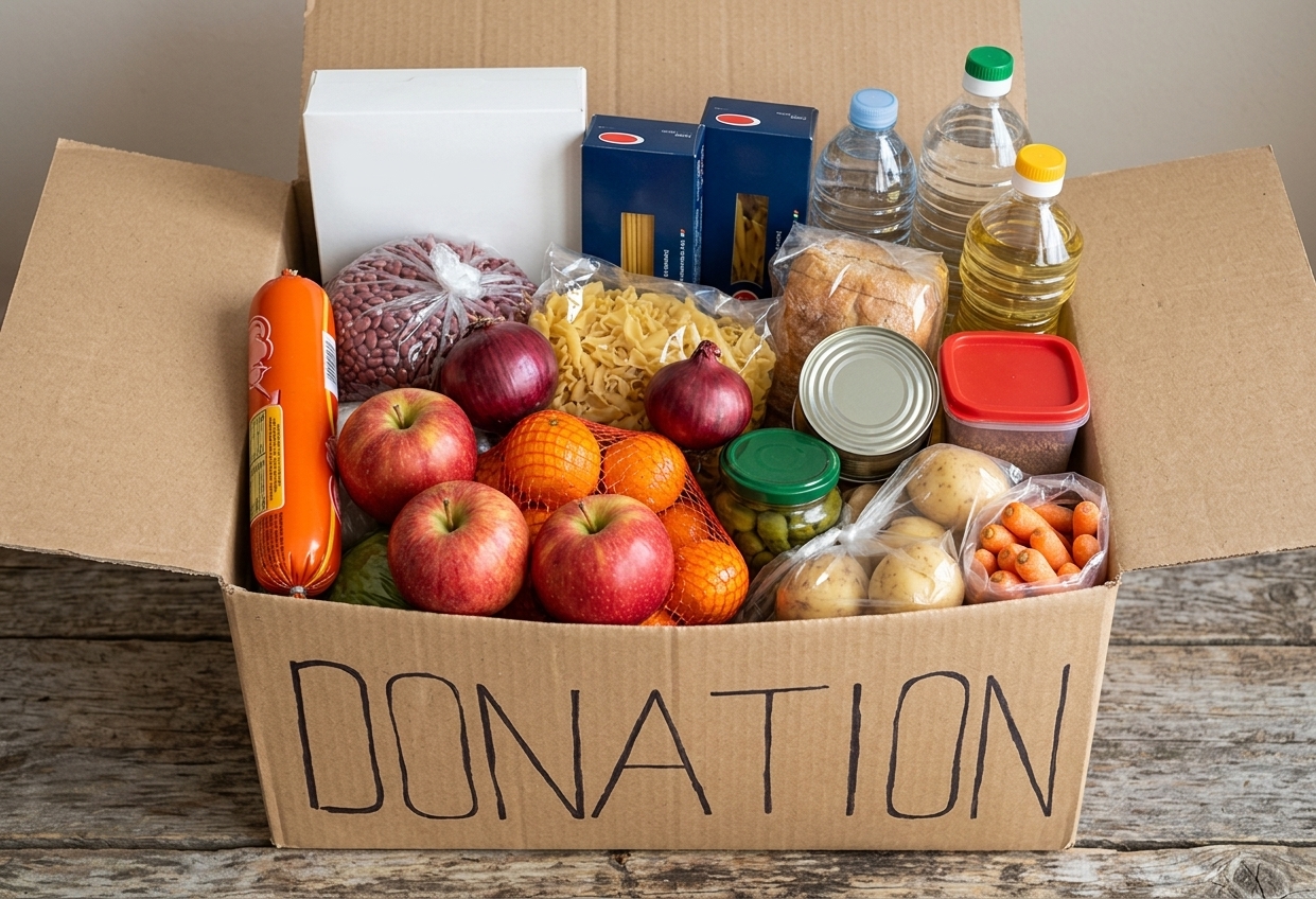 Consumables & Donations Food Box